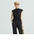 コットンシルクローン フレンチスリーブブラウス