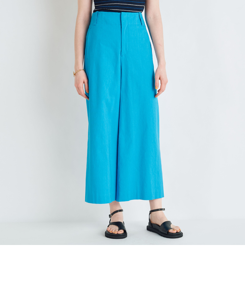 レーヨンリネンコットン フレアクロップドパンツ レーヨンリネンコットン フレアクロップドパンツ｜トゥモロ