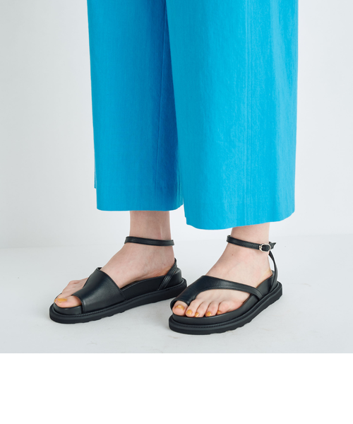 レーヨンリネンコットン フレアクロップドパンツ｜トゥモロ