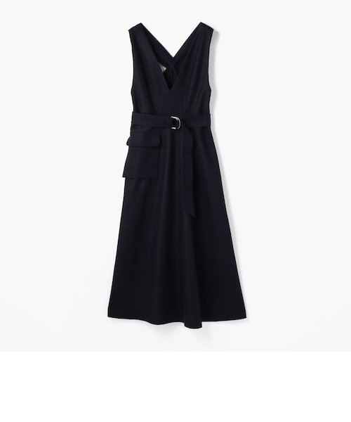 トゥモローランド マカフィー ウールフラノベルテッドジャンパースカート トゥモローランド ワンピース ウールフラノベルテッドジャンパー