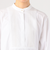 ホワイトコンビネーション フロントタックチュニックシャツ