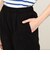 コットンナイロンストレッチ フロントタックテーパードパンツ
