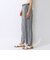 リネンキュプラ クロップドストレートパンツ