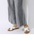 リネンキュプラ クロップドストレートパンツ