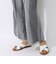 リネンキュプラ クロップドストレートパンツ
