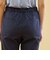 コットンストレッチブロード タックテーパードパンツ