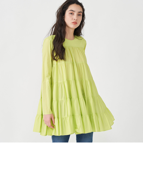 MERLETTE SOLIMAN ティアードワンピース Merlette マーレット SOLIMAN MIDI 185N18L ティアードギャザー