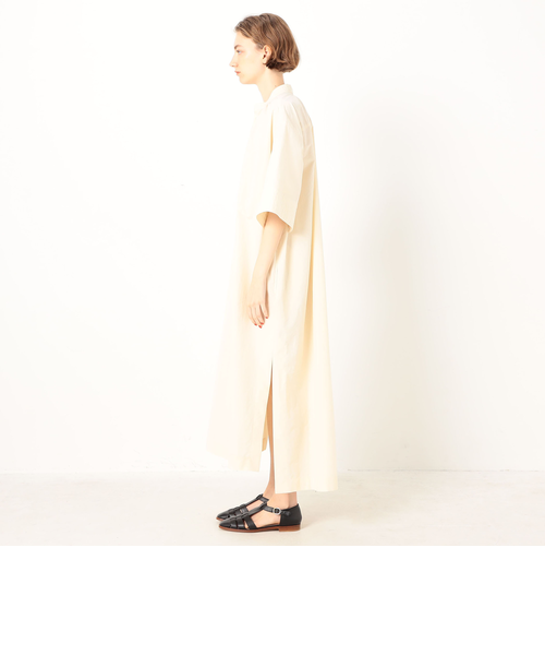 別注】UNION LAUNCH×TOMORROWLAND コットン ロングシャツワンピース