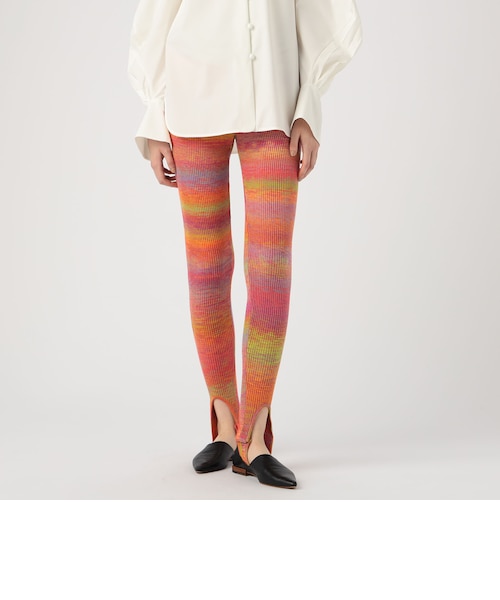 MAME KUROGOUCHI Ombre Stripe Knitted ニットレギンス｜トゥモロ