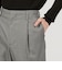 シルク ハウンドトゥース 1プリーツテーパードパンツ