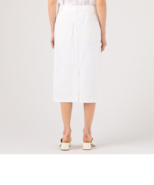 DRIES VAN NOTEN SILVAT 9395 コットンデニム Iラインスカート