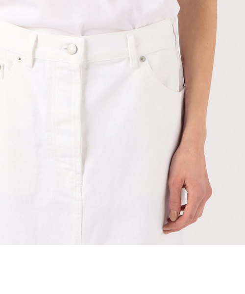 DRIES VAN NOTEN SILVAT 9395 コットンデニム Iラインスカート