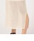 メッシュコットン Iラインミディスカート