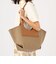 HEREU CALA SMALL Leather-trimmed キャンバストートバッグ
