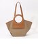 HEREU CALA SMALL Leather-trimmed キャンバストートバッグ