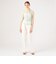 Mame Kurogouchi Marble Printed Plaid Sheer Crew Neck Top