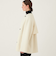 ランダムウール カラーレスショートトレンチコート