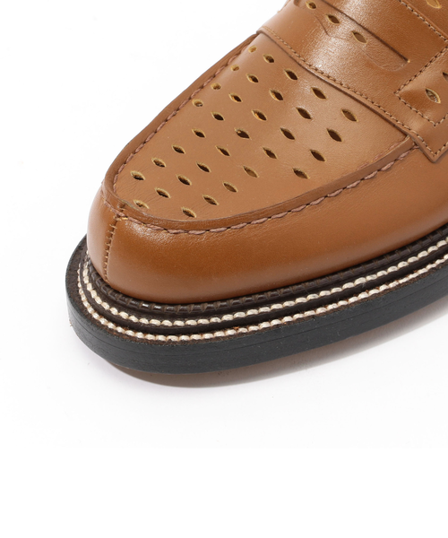 ○J.M. WESTON パンチングレザー トリプルソール ローファー｜トゥモロ