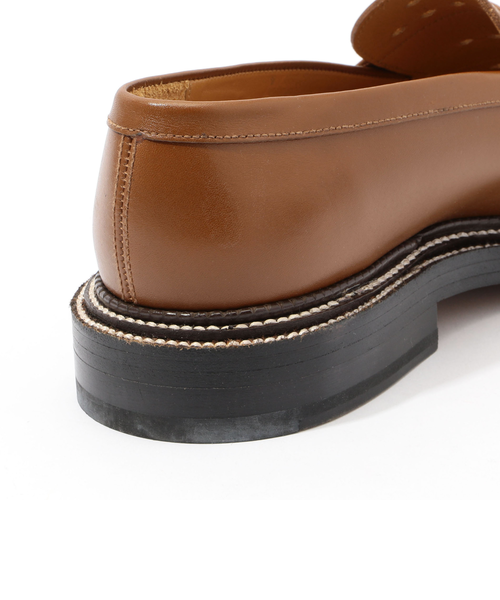 【美品】J.M.WESTON　トリプルソールローファー　ブラウン　6.5C ○J.M. WESTON パンチングレザー トリプルソール ローファー｜トゥモロ