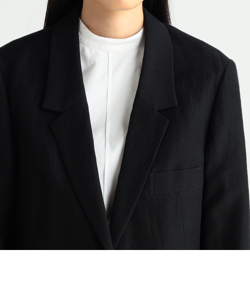 ウールリネンギャバジン テーラードジャケット｜トゥモロ－ランドの