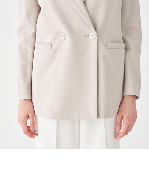 ジャージーステッチ ダブルブレストジャケット｜トゥモロ－ランドの