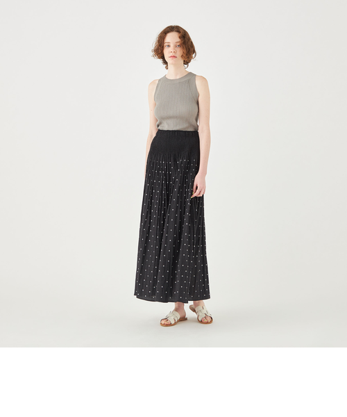 シャーリングジャカード 2-wayキャミソールワンピース｜トゥモロ