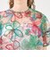 ビーチガーデンプリント ランタンスリーブブラウス