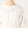 シャーリングジャカード パフスリーブブラウス