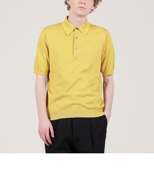 美品TOMORROW LANDシルクコットンニットポロシャツ SESIA シルクコットン ニットポロシャツ SESIA｜トゥモロ－ランドの