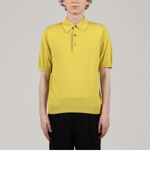 美品TOMORROW LANDシルクコットンニットポロシャツ SESIA TOMORROWLAND tricot シルクコットン ニットポロシャツ SESIA