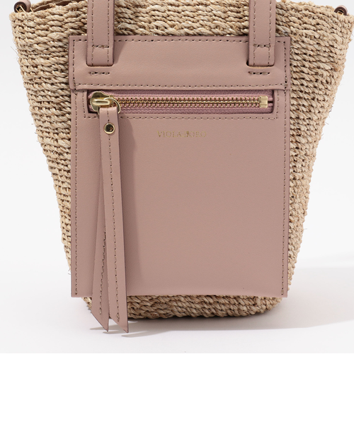 □【一部別注】VIOLAd'ORO アバカミニトートバッグ｜トゥモロ