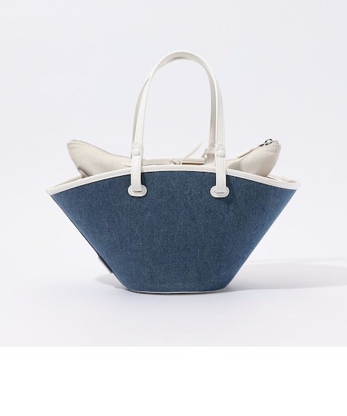 美品　VASIC ライトブルー ショルダーバッグ　保存袋付き □【別注】VASIC VASKET MINI ハンドバッグ｜トゥモロ－ランドの