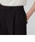 ブロークンウーステッド タックテーパードパンツ