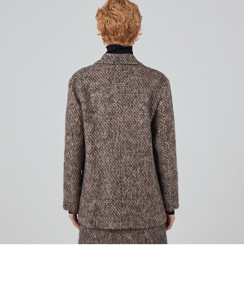 モヘヤミックスシャギー ダブルブレストジャケット｜トゥモロ－ランド