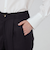 圧縮ニット タックストレートパンツ