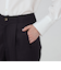 圧縮ニット タックストレートパンツ