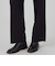 圧縮ニット タックストレートパンツ