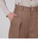 ウールナチュラルストレッチ タックワイドパンツ