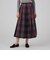 シルクタフタタータンチェック タックスカート