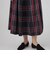 シルクタフタタータンチェック タックスカート