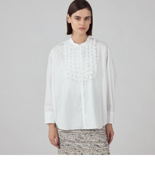 ホワイトコンビネーション マントブラウス｜トゥモロ－ランドの