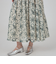 ポリエステルプリント ティアードマキシスカート