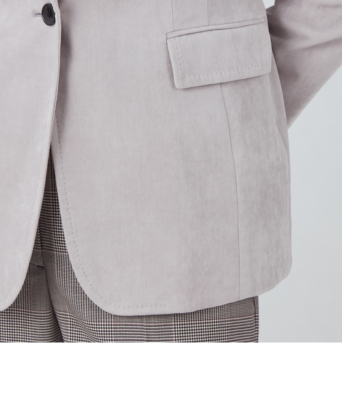 ベッチンシャンブレー ノッチドカラージャケット｜トゥモロ