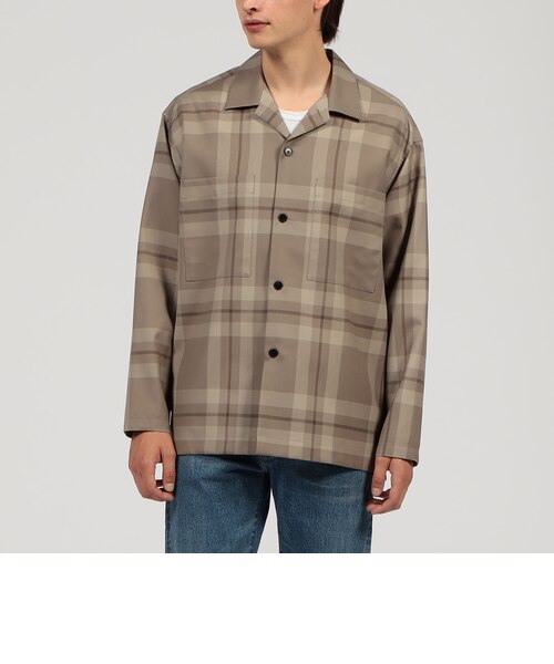 美品　2/90ウール オープンカラーシャツ　定価41800円 2/90ウール オープンカラーシャツ｜トゥモロ－ランドのアウトレット