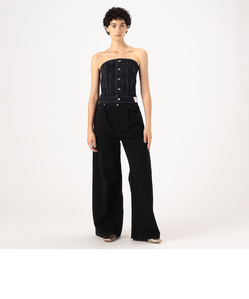 HYKE TWILL STRAPLESS TOP｜トゥモロ－ランドのアウトレット通販
