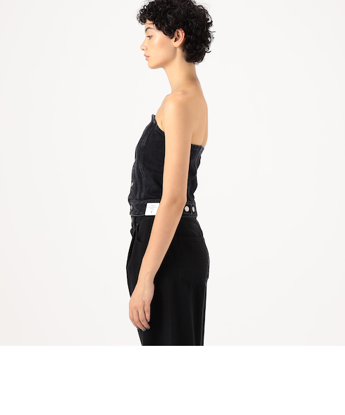 HYKE TWILL STRAPLESS TOP｜トゥモロ－ランドのアウトレット通販