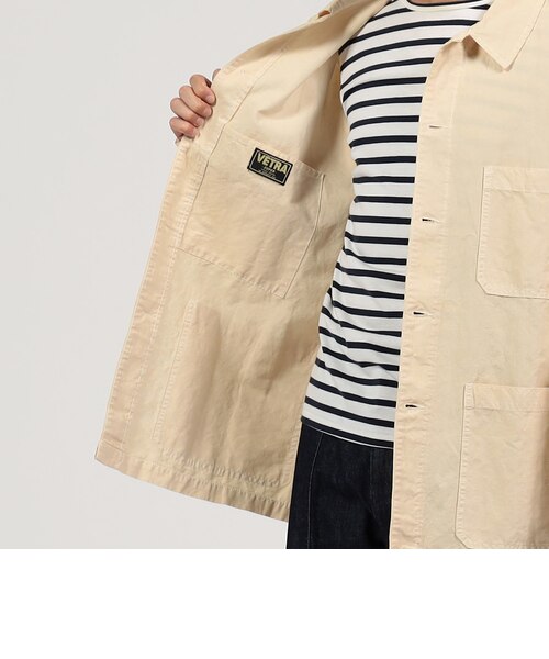 VETRA B-Shop リネン ベージュ カバーオール サイズ44 VETRA（ベトラ）の「VETRA | コットンリネン ワイドカバーオール MEN