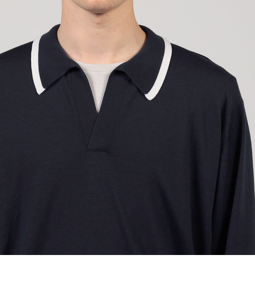 別注】JOHN SMEDLEY ウール スキッパーネック ニット｜トゥモロ