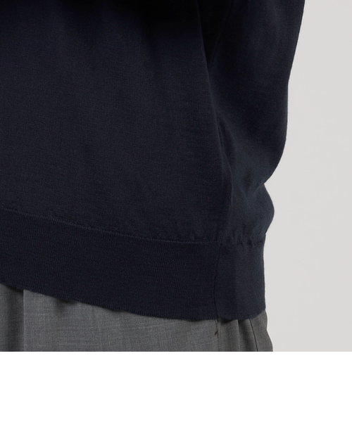 別注】JOHN SMEDLEY ウール スキッパーネック ニット｜トゥモロ