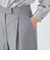 ZELANDER GLEN CHECK タックワイドパンツ